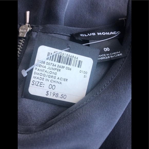 Club Monaco 3/4 Sleeve Silk Romper - Picture 5 of 7